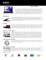 Sony SVS151190X Guide De Spécification