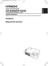 Hitachi CP-S420WA Manual Do Utilizador
