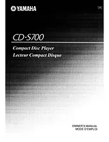 Yamaha CD-S700 Owner's Manual