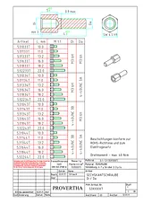 Provertha Mounting bolt 531134T Silver 1 pc(s) 531134T Data Sheet