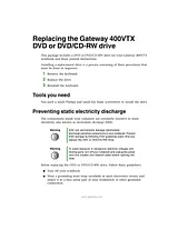 Gateway 400vtx Zusätzliches Handbuch