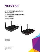 Netgear D6000 – AC750 WiFi Modem Router - 802.11ac Dual Band Gigabit ユーザーズマニュアル