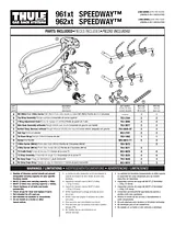 Thule speedway 961xt User Manual
