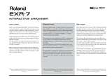 Roland EXR-7 사용자 매뉴얼