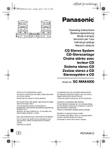 Panasonic SC-MAX4000 Справочник Пользователя