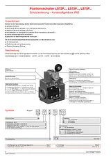ABB Limit switch 400 Vac 1.8 A Steel lever (straight) momentary 1SBV011071R1211 IP65 1 pc(s) 1SBV011071R1211 데이터 시트