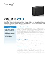 Synology DX213 4TB DX213/4TB Merkblatt