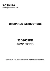 Toshiba 32" Toshiba HD Ready TV Instructions De Sécurité Importantes