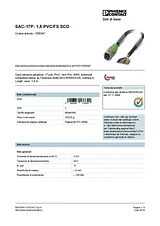 Phoenix Contact Sensor/Actuator cable SAC-17P- 1,5-PVC/FS SCO 1555347 1555347 Fiche De Données