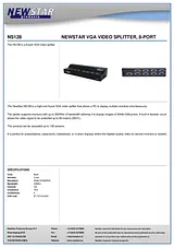 Newstar VGA video splitter, 8-port NS128 Fascicule