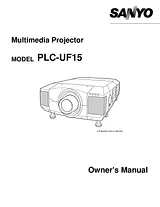 Sanyo PLC-UF15 Benutzerhandbuch
