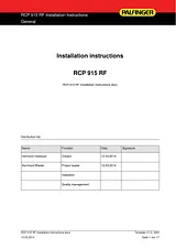 Palfinger AG RCP915RF001 Manual Do Utilizador