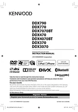 Kenwood DDX370 Справочник Пользователя