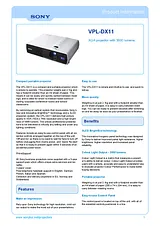 Sony VPL-DX11 VPLDX11 Manual De Usuario