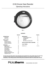 rototherm c105 temperature recorder Manual Do Utilizador