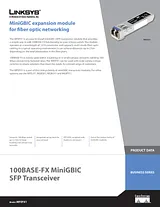 Linksys 100 Base-FX Mini-GBIC SFP Transceiver MFEFX1 Dépliant