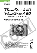Canon Powershot A30 Руководство Пользователя
