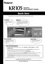 Roland KR-105 Quick Setup Guide