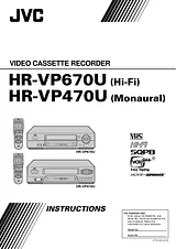 JVC HR-VP470U Manual Do Utilizador