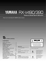 Yamaha RX-V390 Справочник Пользователя