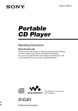 Sony D-CJ01 Manuale