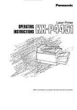 Panasonic kx-p4451 User Manual