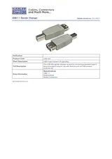 Cables Direct USB A/B USB-902 Folheto