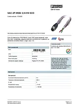 Phoenix Contact Bus system cable SAC-2P-MSB/ 2,0-910 SCO 1518025 1518025 Data Sheet