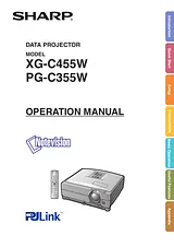 Sharp notevision pg-c355w ユーザーズマニュアル