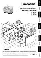 Panasonic UF5600 Operating Guide