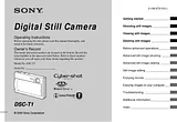 Sony cyber-shot dsc-t1 Справочник Пользователя