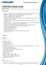 Intellinet INT 16PORT RACKMOUNT KVM SWITCH USB+PS/2 506496 Техническая Спецификация