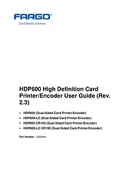 FARGO electronic HDP600 CR100 사용자 설명서