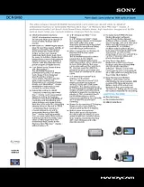 Sony DCR-SX60 Guia De Especificação