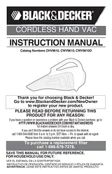Black & Decker CWV9610R Manual De Usuario