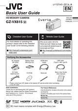 JVC GZ-VX815 User Manual