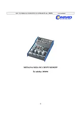 Mc Crypt ME502FP Mixer 305694 Scheda Tecnica