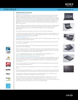 Sony vpc-ea21fx Leaflet