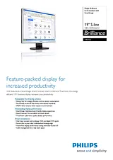 Philips LCD monitor with SmartImage 19S1SS 19S1SS/05 Leaflet