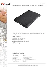 Trust Hardcover skin & folio stand for iPad Mini 18828 Dépliant