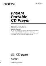 Sony D-F525 User Manual