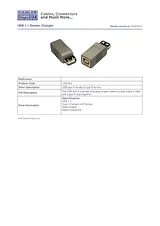 Cables Direct USB 1.1 Gender Changer USB-904 Leaflet