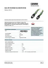 Phoenix Contact Bus system cable SAC-5P-M12MSB/10,0-900/M12FSB 1507214 1507214 データシート