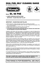 DeLonghi DL 48 P6E Manuale Utente