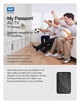 Western Digital My Passport AV-TV 500GB WDBHDK5000ABK-EESN 产品宣传页