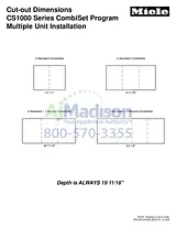 Miele CS1312BG Installation Instruction