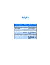 Nokia 2280 Справочник Пользователя