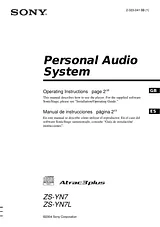Sony ZS-YN7L Manual Do Utilizador