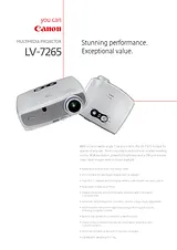 Canon LV-7265 LV7265 产品宣传页