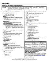 Toshiba l300-ez1501 Specification Guide